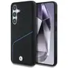 Image de Étui BMW Leather Textured and Smooth MagSafe pour Samsung Galaxy S25 noir - Neuf