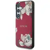 Image de Étui Guess Grained Printed Flower Pattern MagSafe pour Samsung Galaxy S25 fuchsia - Neuf