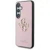 Image de Étui Guess Grained Big 4G Logo Small Classic Logo pour Samsung Galaxy S25 rose - Neuf
