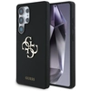 Image de Coque Guess Silicone Avec Grand Logo 4g Et Inscription En Bas Pour Samsung Galaxy S25 Ultra, Noire