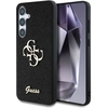 Image de Coque Guess Fixed Glitter Big 4g En Métal Avec Logo 4g Pour Samsung Galaxy S25, Noire