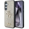Image de Coque Guess Fixed Glitter Big 4g En Métal Avec Logo Doré Pour Samsung Galaxy S25