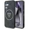 Image de Étui Guess Triangle Buttons MagSafe pour Samsung Galaxy S25, noir - Neuf
