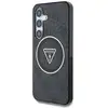 Image de Étui Guess 4G Glitter Triangle Buttons MagSafe pour Samsung Galaxy S25+ noir - Neuf