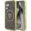 Image de Étui Guess 4G Glitter Triangle Buttons MagSafe pour Samsung Galaxy S25 - Neuf