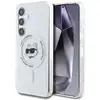 Image de Étui Karl Lagerfeld Button Choupette MagSafe pour Samsung Galaxy S25, blanc - Neuf