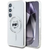 Image de Coque Magsafe Blanche Avec Logo Karl Lagerfeld À Tête De Choupette Et Bouton, Pour Samsung Galaxy S25+