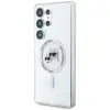 Image de Étui Karl Lagerfeld Button Karl & Choupette Heads Printed Logo MagSafe pour Samsung Galaxy S25 Ultra blanc - Neuf
