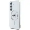 Image de Étui Karl Lagerfeld Button Karl Head Printed Logo MagSafe pour Samsung Galaxy S25 blanc - Neuf