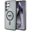 Image de Coque Magsafe Pour Samsung Galaxy S25 Ultra Noire Avec Bouton Karl Lagerfeld Et Logo Imprimé Karl Lagerfeld (tête De Karl).