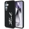 Image de Étui Karl Lagerfeld Silicone Metal Signature pour Samsung Galaxy S25, noir - Neuf