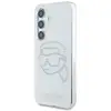 Image de Étui Karl Lagerfeld Rhinestones Karl Head Logo pour Samsung Galaxy S25 transparent - Neuf