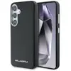 Image de Étui Karl Lagerfeld Saffiano Full Wrapped Elongated Metal Logo MagSafe pour Samsung Galaxy S25 noir - Neuf