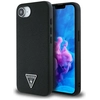 Image de Coque Guess Grained Triangle Magsafe Pour Iphone 16e Noire