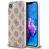 Image de Étui Magsafe Guess Peony Script Logo Pour Iphone 16e, Marron