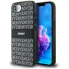 Image de Étui DKNY Repeat Texture Pattern pour iPhone 16, noir - Neuf