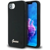 Image de Coque Guess En Silicone Avec Logo Métallique Magsafe Pour Iphone 16e, Noire