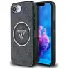 Image de Étui Guess IML Metal Glitter 4G Circle Triangle MagSafe pour iPhone 16e noir - Neuf