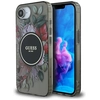 Image de Coque Guess Iml Flowers Magsafe Pour Iphone 16e Noire