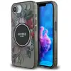 Image de Étui Guess IML Flowers MagSafe pour iPhone 16e noir - Neuf