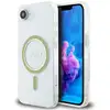 Image de Étui Guess IML Glitter Circle MagSafe pour iPhone 16e transparent - Neuf