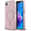 Image de Coque Guess Iml Glitter Circle Magsafe Pour Iphone 16e Rose