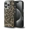 Image de Karl Lagerfeld IML motif léopard MagSafe Apple iPhone 16 Pro marron