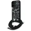 Image de Étui Karl Lagerfeld Crossbody Grained Logo pour iPhone 16, noir - Neuf