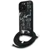 Image de Étui Karl Lagerfeld Crossbody Grained Logo pour iPhone 16 Pro Max, noir - Neuf