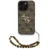 Image de Etui Guess 4G Strap 4G Classic Logo do iPhone 16 Pro br?zowy - Neuf