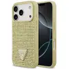 Image de Étui Guess Rhinestone Triangle Logo pour iPhone 17 Pro or - Neuf