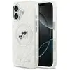 Image de Étui Karl Lagerfeld IML Glitter Karl & Choupette Heads Logo MagSafe pour iPhone 17 gris - Neuf