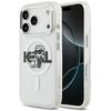 Image de Coque Magsafe Transparente Karl Lagerfeld Iml Glitter Karl & Choupette Avec Logo Croquis Pour Iphone 17 Pro