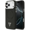 Image de Coque Magsafe Guess Triangle Logo Pour Iphone 17 Pro Noire
