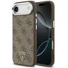 Image de GUESS case for IPHONE 17 Air compatible with MagSafe GUHMP17MP4TSRCMW (4GPolyuréthaneW/ Triangle Logo) silver brown