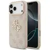 Image de Guess Coque 4G Metal Logo Backcover pour Apple iPhone 17 Pro Max - Gold Edge - Pink - Neuf