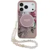 Image de Etui Guess IML Flowers Pearl Strap MagSafe do iPhone 17 Pro ró?owy - Neuf