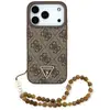 Image de Étui Guess 4G Strap Triangle Logo MagSafe pour iPhone 17 Pro marron - Neuf