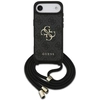 Image de Étui Bandoulière Guess 4g Avec Grand Logo Et Cordon Pour Iphone Air Noir