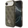 Image de Étui Guess 4G Strass Logo MagSafe pour iPhone Air, marron - Neuf
