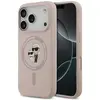 Image de Étui Magsafe En Silicone Karl Lagerfeld Karl&choupette Ring Pour Iphone 17 Pro - Rose