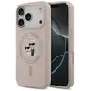 Image de Étui Karl Lagerfeld Silicone Karl&Choupette Ring MagSafe pour iPhone 17 Pro rose - Neuf