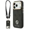 Image de Étui Guess 4G Strass Logo & Big Strap Metal Buttons MagSafe pour iPhone 17 Pro noir - Neuf