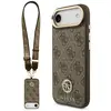 Image de Etui Guess 4G Strass Logo & Big Strap Metal Buttons MagSafe do iPhone Air br?zowy - Neuf