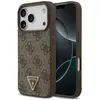 Image de Etui Guess Cuir 4G Triangle Strass Magsafe Na Iphone 17 Pro - Brzowe