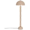 Image de Lampadaire Champignon En Métal - D. 45 X H. 147 Cm - Beige Brillant - Eldon