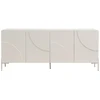 Image de Buffet Avec 4 Portes En Mdf - Beige - Zelinaro