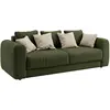 Image de Canapé 4 Places Convertible En Tissu Vert Zabano