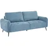 Image de Canapé 3 Places En Tissu Texturé Bleu Letrosa