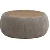 Image de Table Basse Avec Coffre De Rangement En Tissu Bouclette Et Mdf - Taupe - Sorieli